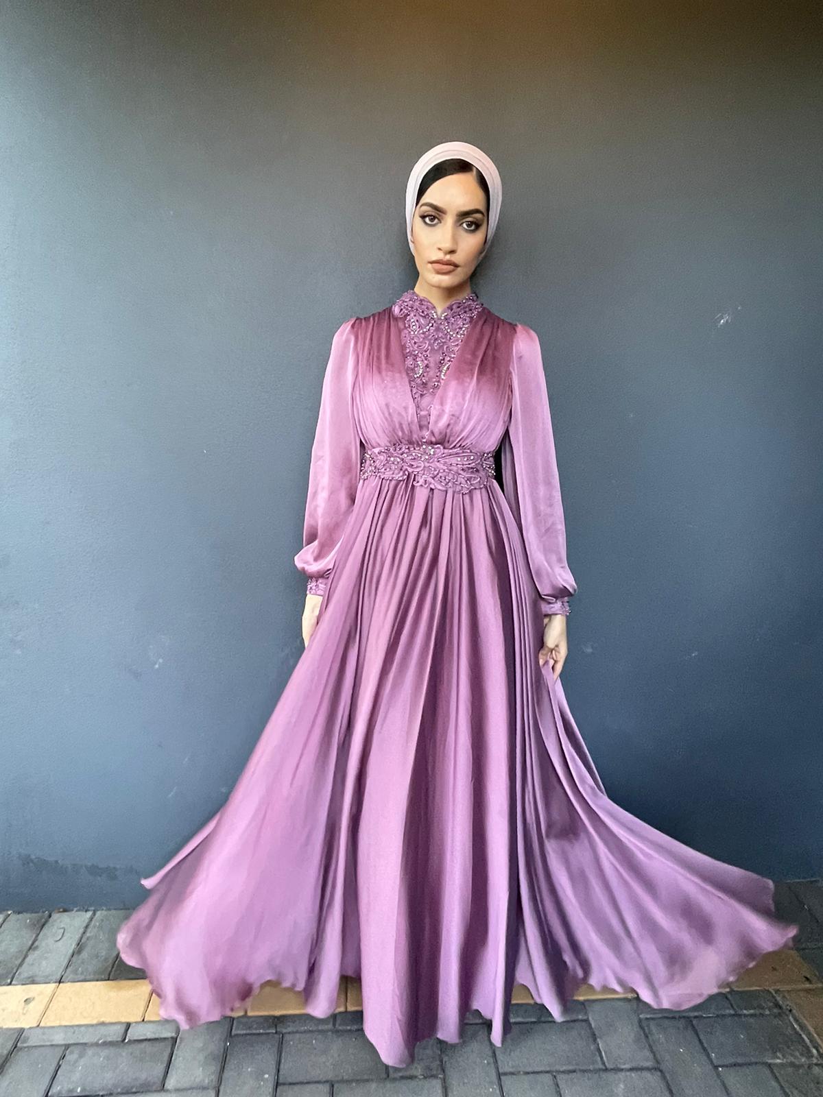 Joumana Purple/Musk Formal Dress