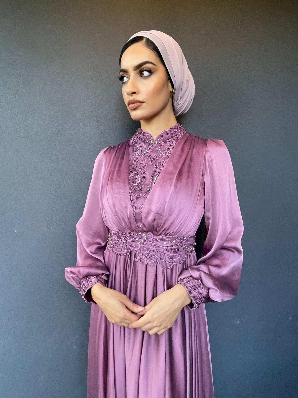Joumana Purple/Musk Formal Dress