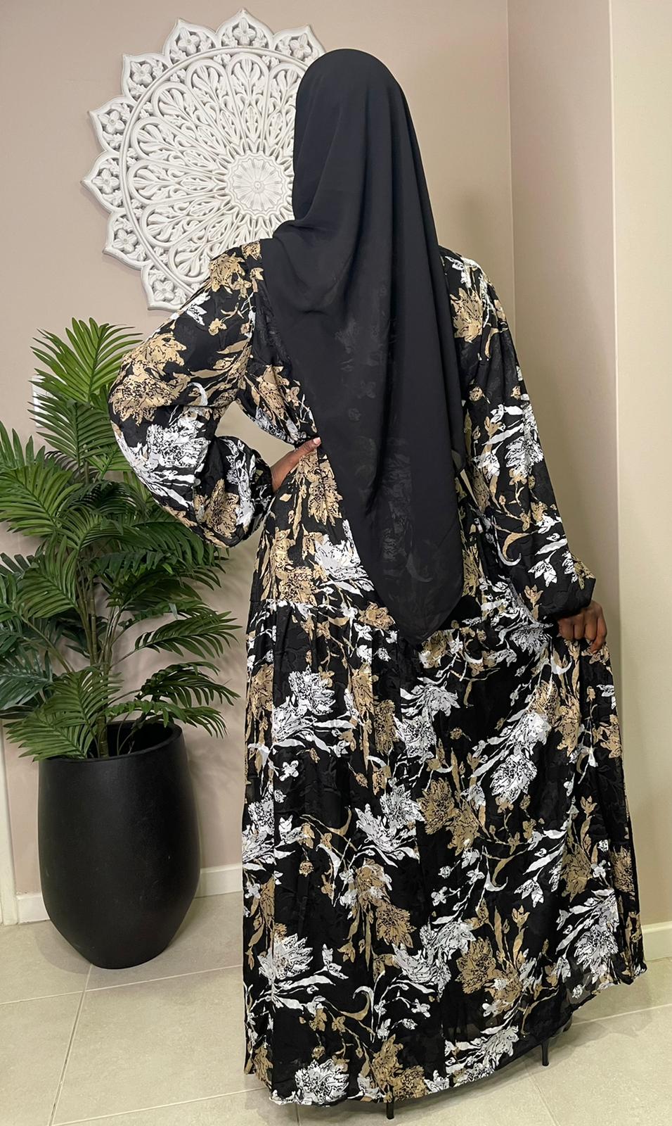Sabah Floral Chiffon Dress