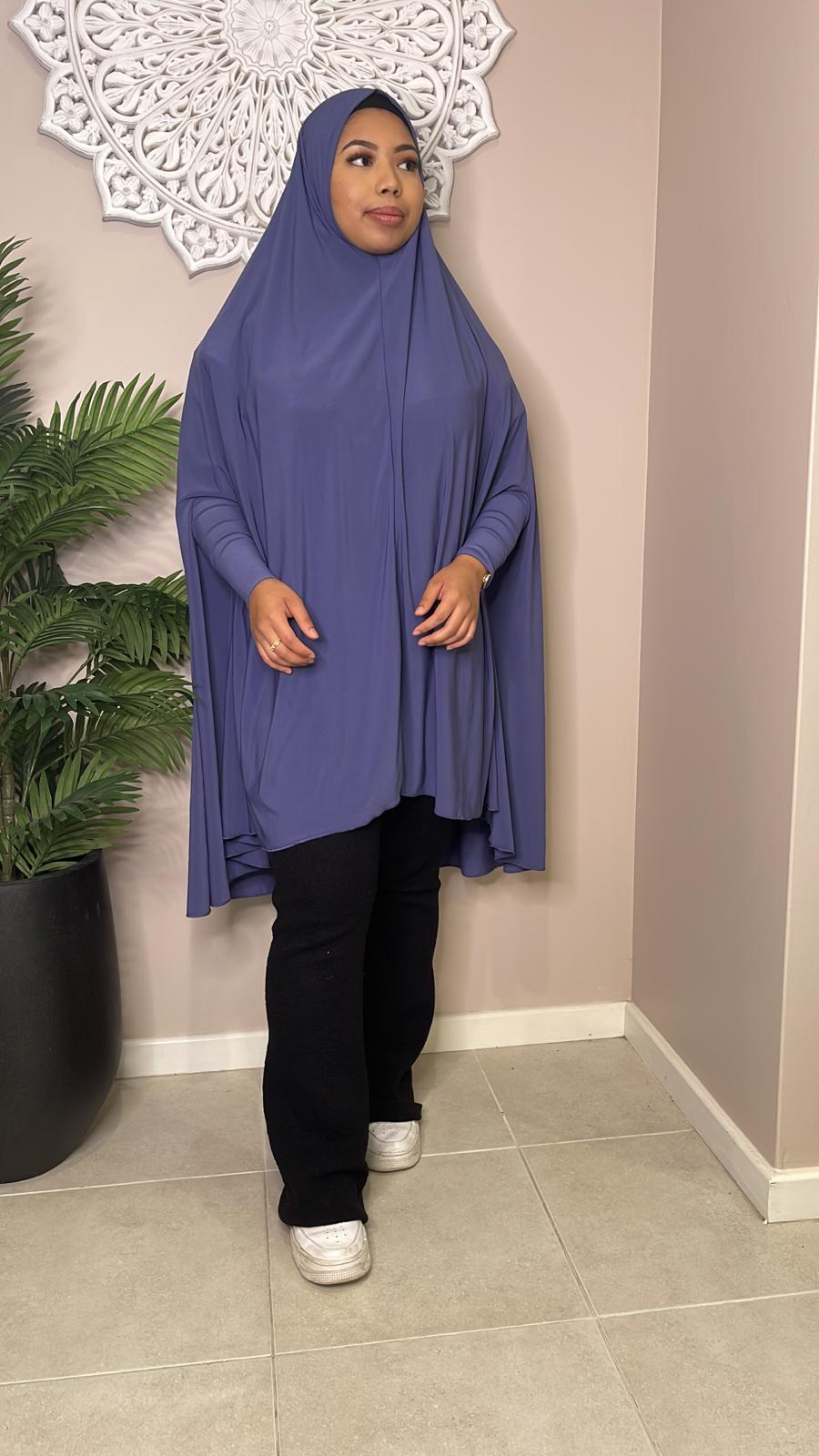 denim sleeved jilbab