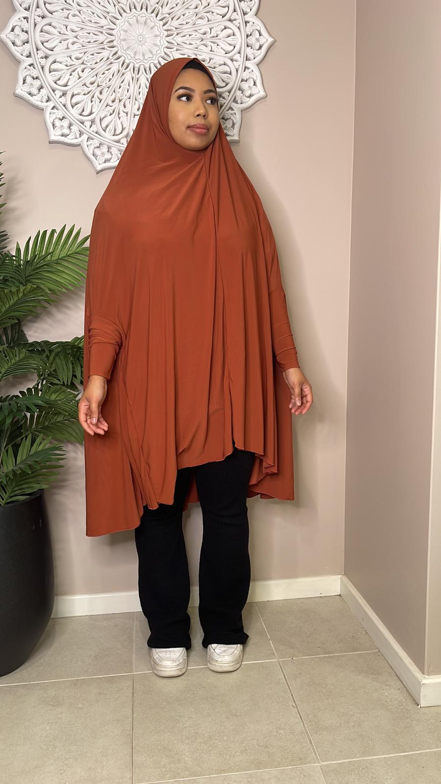 rust sleeved jilbab