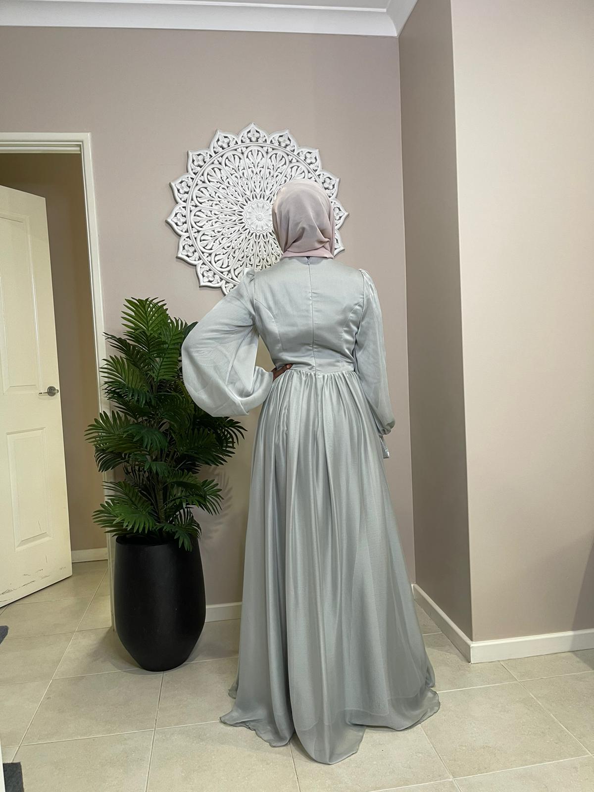 Suzan Silver Formal Dress