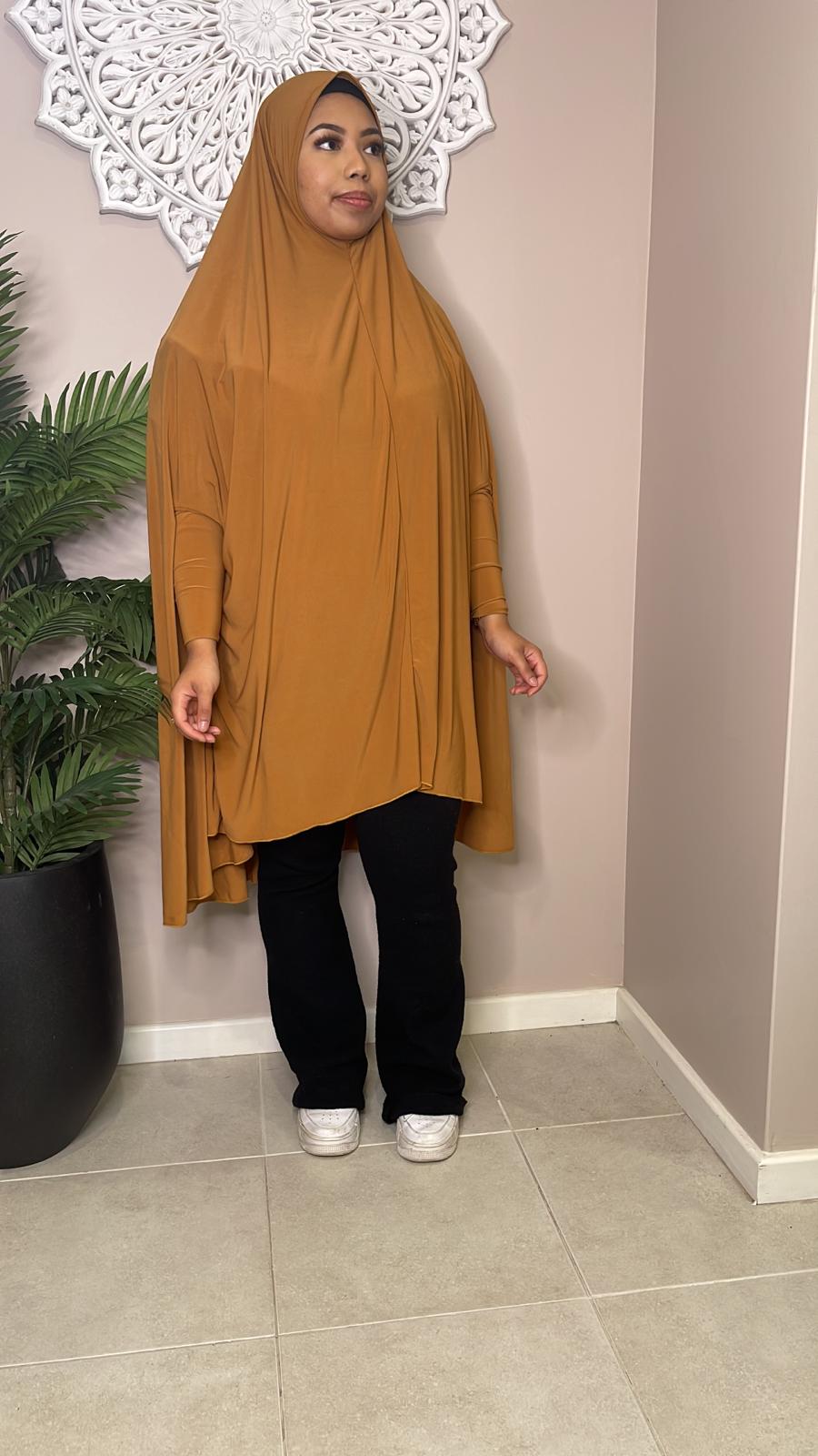 tan sleeved jilbab